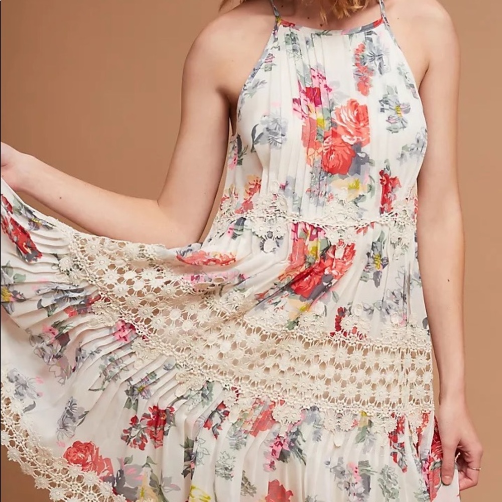 Anthropologie Ranna Gill Kalila Floral Dress Size S - Picture 3 of 13